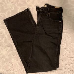Black wash Madewell high rise flare Jean. NWT.